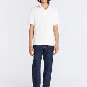 J Crew Classic piqué polo shirt Men’s XL White‎